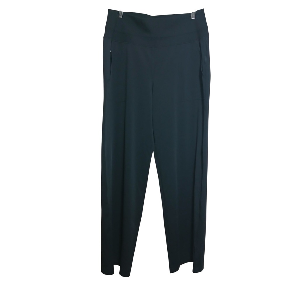 Athleta Brooklyn Wide Leg Pants Black High Waisted Travel Commute Large - Picture 4 of 10